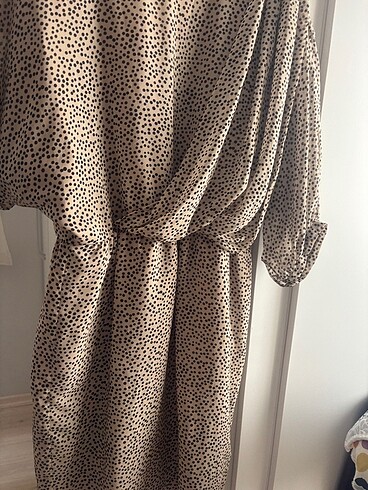 xl Beden camel Renk Elbise