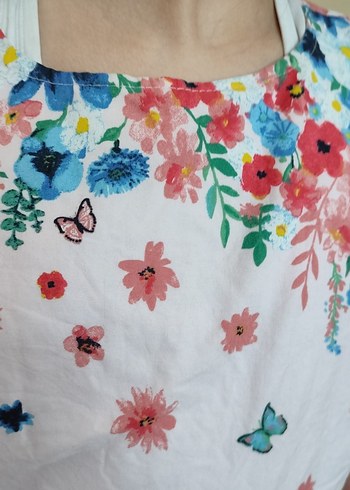 Pembe Desenli kızçocuk elbise - Görsel 7