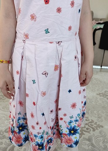 Pembe Desenli kızçocuk elbise - Görsel 11