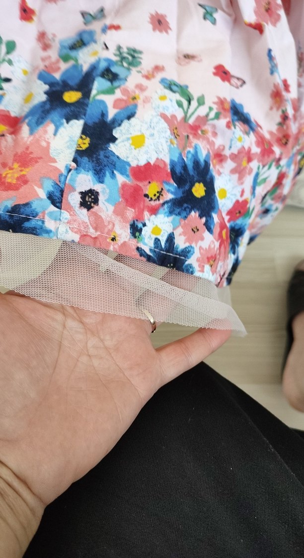 Pembe Desenli kızçocuk elbise - Görsel 4