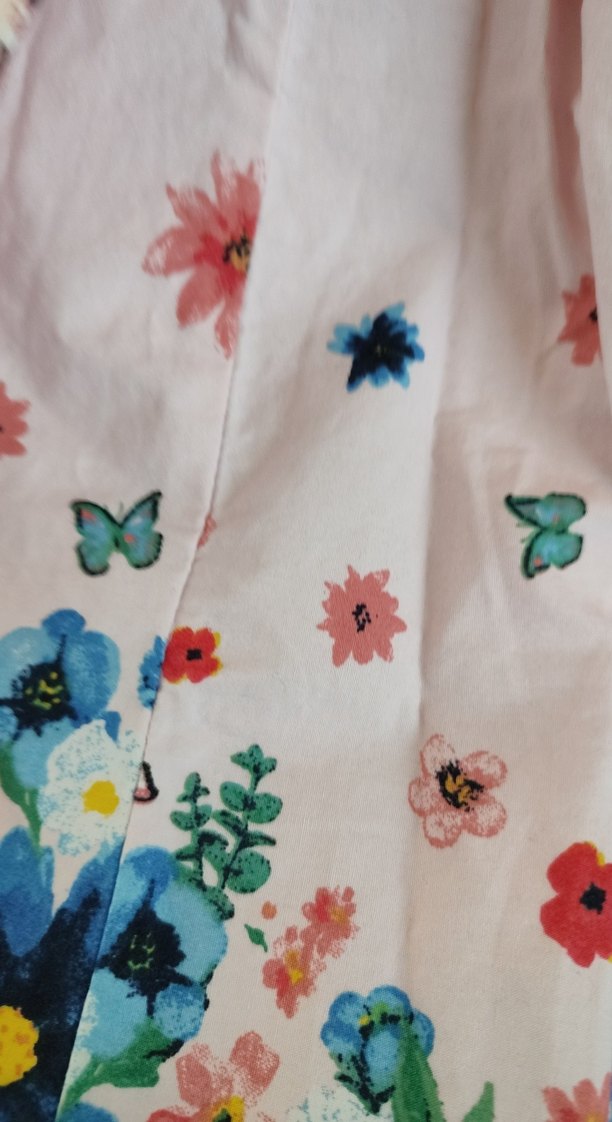 Pembe Desenli kızçocuk elbise - Görsel 5