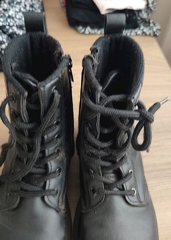 Siyah Bağcıklı Deri Goth Bot - Görsel 10