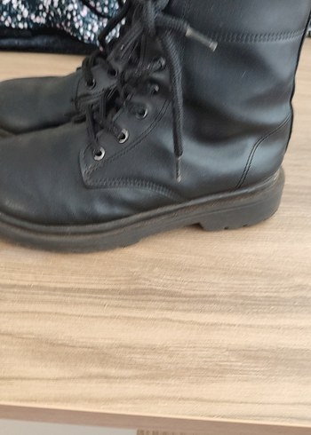 Siyah Bağcıklı Deri Goth Bot - Görsel 5