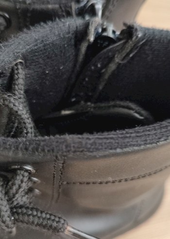 Siyah Bağcıklı Deri Goth Bot - Görsel 9