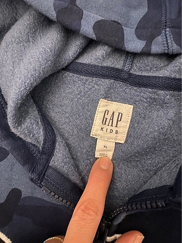 11-12 Yaş Beden lacivert Renk GAP LOGO FRANSIZ HAVLU KUMAŞ SWEATSHIRT XL