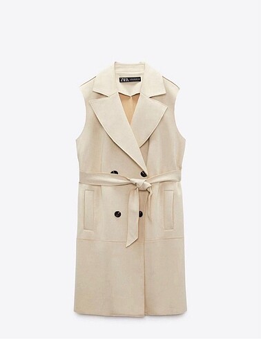 ZARA KEMERLİ SUNİ SÜET YELEK