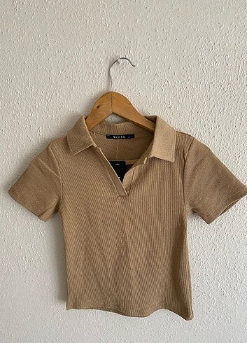 Polo Yaka Crop Bluz #bluz #crop / FİYAT İSTEYİNİZ 