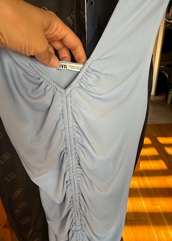 m Beden gri Renk Zara sıfır elbise