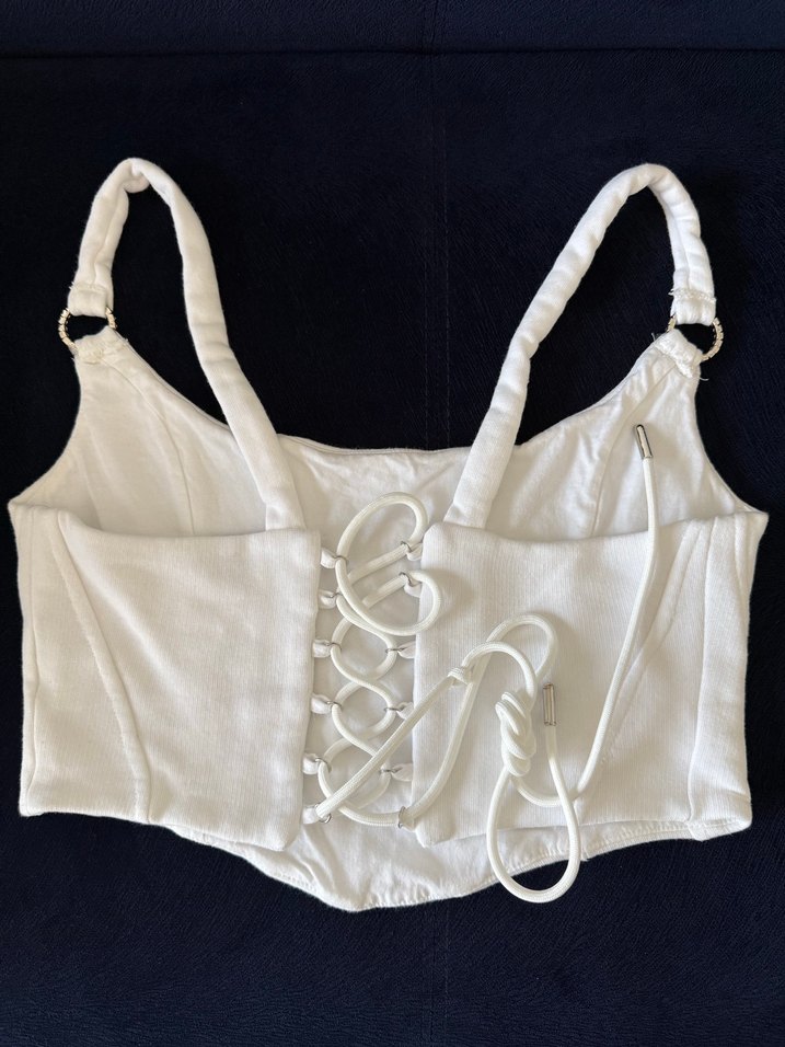 Beyaz Straplez İnce Askılı Büstiyer - Görsel 3