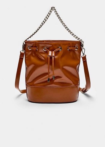 Kahverengi Deri Kadın Çanta - Görsel 2