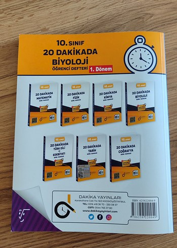 10. Sınıf 20 Dakikada Biyoloji Öğrenci Defteri - Görsel 2