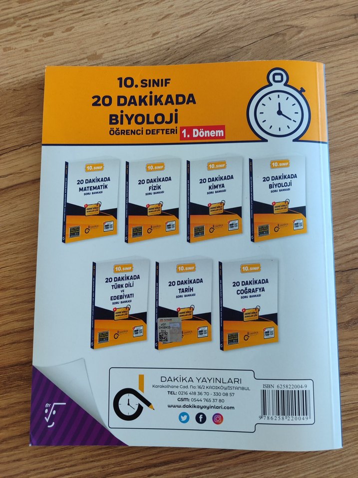 10. Sınıf 20 Dakikada Biyoloji Öğrenci Defteri - Görsel 2