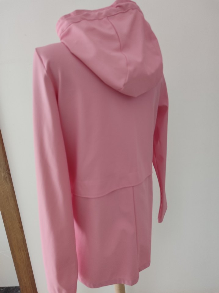 Düğmeli Pembe Mini Kadın Ceket - Görsel 3