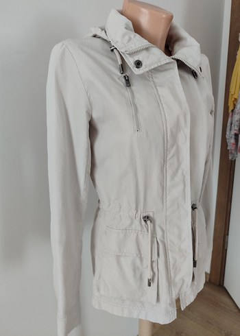 Bej Düğmeli Kadın Ceket#trençkot# - Görsel 2