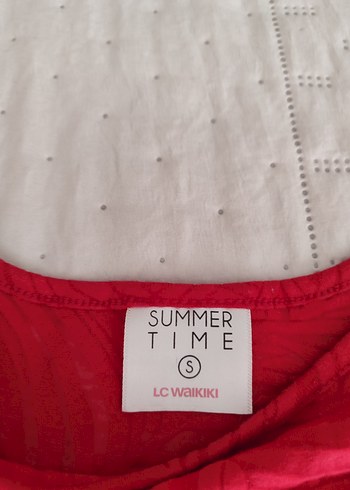 Püsküllü Kırmızı Bohem Mini Kadın pareo - Görsel 5