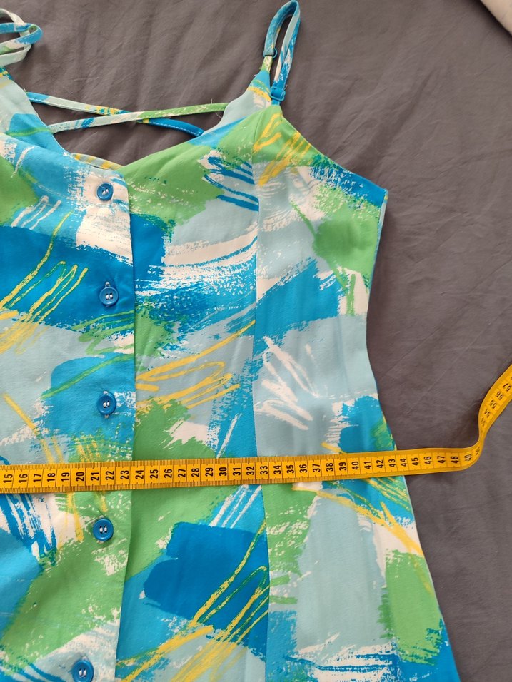 Çok Renkli Bohem Uzun Elbise - Görsel 5