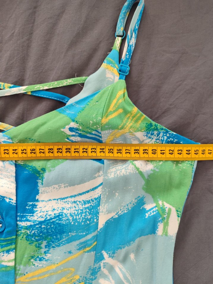 Çok Renkli Bohem Uzun Elbise - Görsel 4