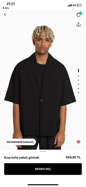Bershka oversize blazer ceket