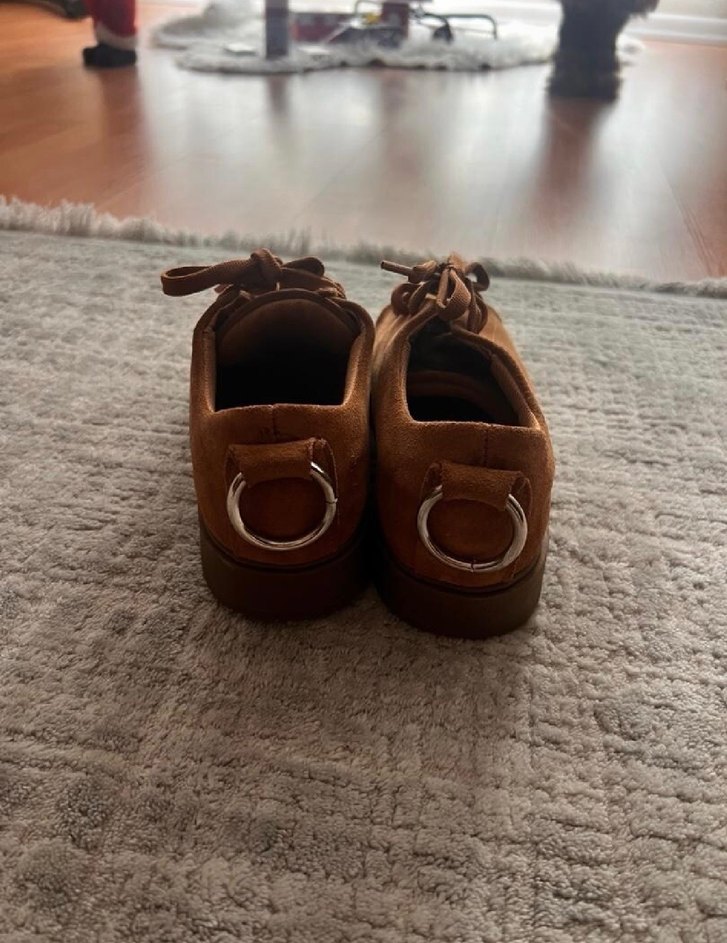 Kadın Kahverengi Süet Platform Sneaker - Görsel 3