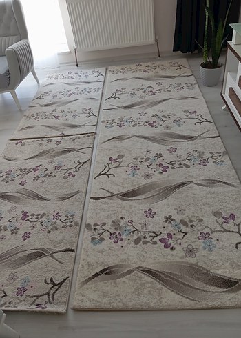 3 lü yatak odası yolluk halı Takımı