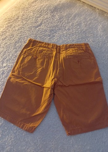 turuncu renk Rahat Şort düşük bel - Görsel 4