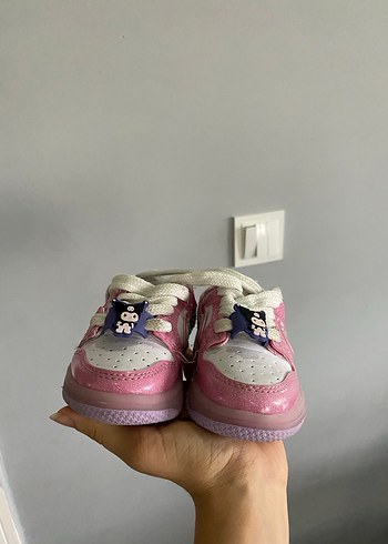 Pembe Nike Kuromi Bebek Ayakkabı - Görsel 2