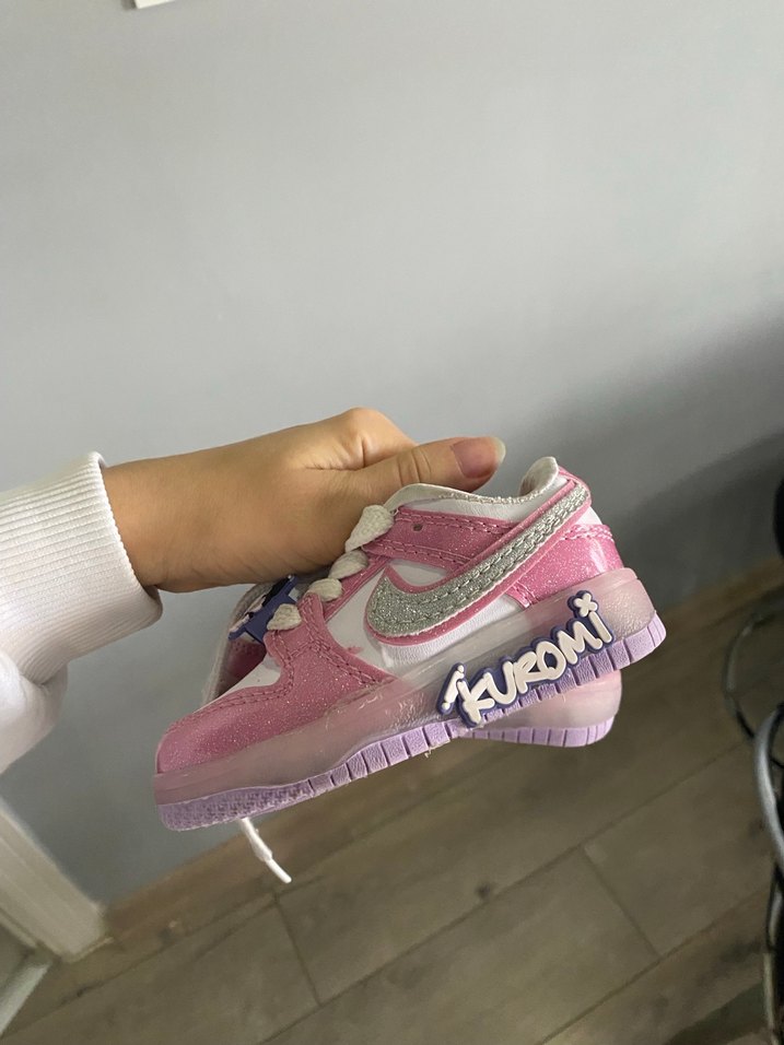 Pembe Nike Kuromi Bebek Ayakkabı - Görsel 5