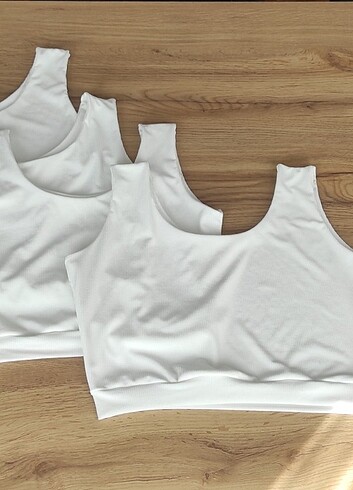 m Beden Çift katlı crop top 