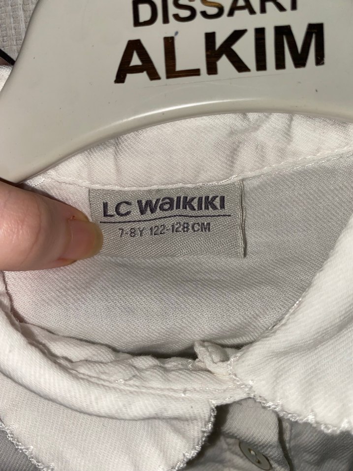 Kız Çocuk Beyaz Gömlek - Görsel 2