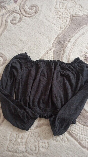 Diğer Siyah crop bluz