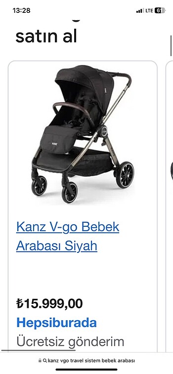 Kanz bebek arabası