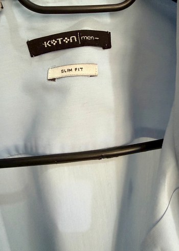 Düğmeli Mavi Uzun Kollu Erkek Gömlek - Görsel 3