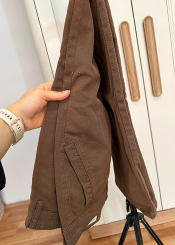 Kahverengi Kemerli Erkek Koton Pantolon - Görsel 4