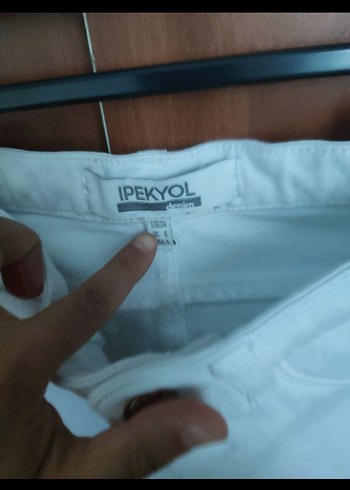 İpekyol Kemerli Beyaz Denim Pantolon - Görsel 4