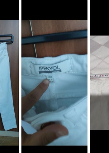 İpekyol Kemerli Beyaz Denim Pantolon - Görsel 2