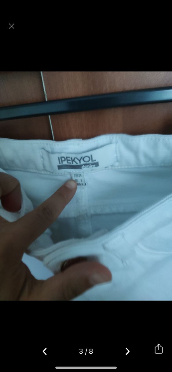 İpekyol Kemerli Beyaz Denim Pantolon - Görsel 4