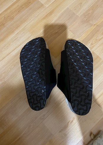 Derimod Kadın Gri Toka Detaylı Rahat deri Terlik - Görsel 2