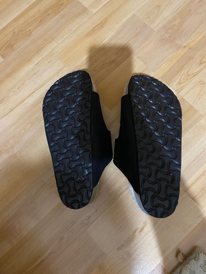 Derimod Kadın Gri Toka Detaylı Rahat deri Terlik - Görsel 2