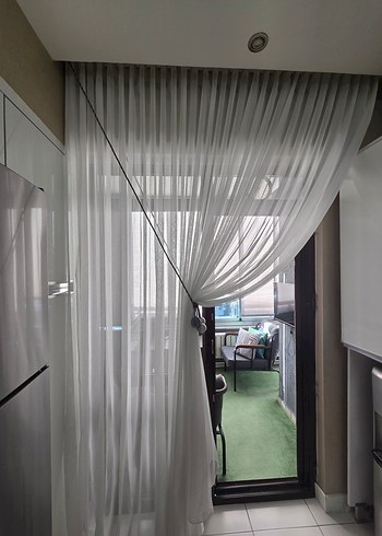 Gri Beyaz Modern Perde - Görsel 5