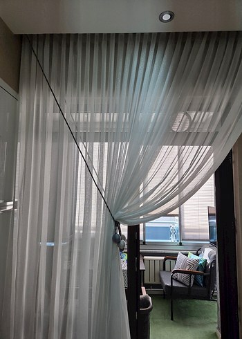 Gri Beyaz Modern Perde - Görsel 4