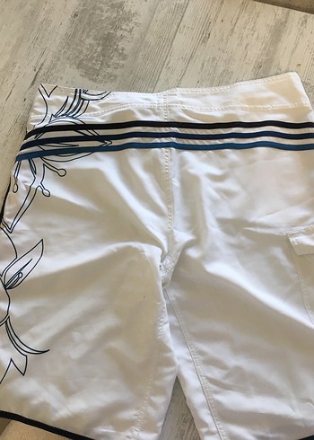 Beyaz Baskılı Erkek Deniz Şortu - Görsel 2