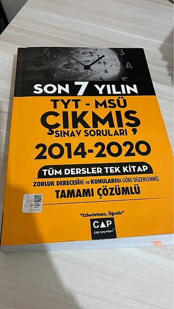 2 KİTAP TYT AYT MSÜ çıkmışlar 2014-2020