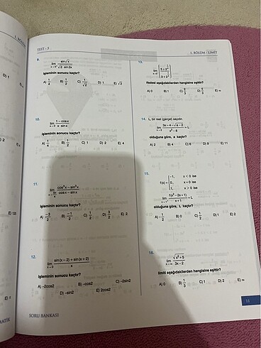  Beden Ünlü Yayınları Matematik Konu anlatımı ve Soru Bankası