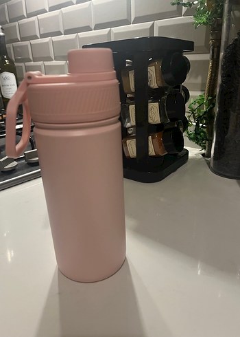 Pastel Pembe Su Matarası - Görsel 3