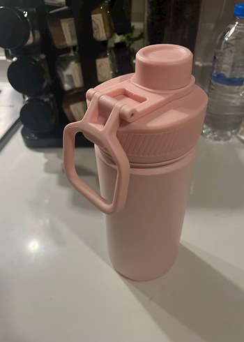 Pastel Pembe Su Matarası - Görsel 4