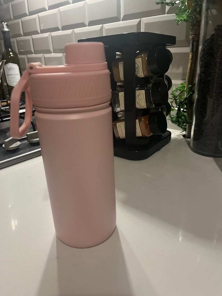 Pastel Pembe Su Matarası - Görsel 3