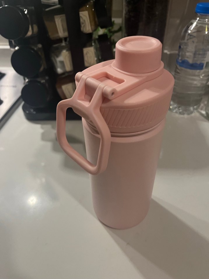 Pastel Pembe Su Matarası - Görsel 4