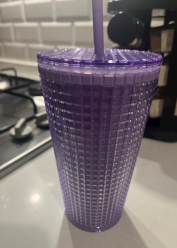 Parlak Mor Bardak - Görsel 3