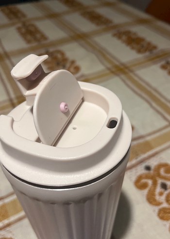 Bej Renkli Pastel Termos Bardak - Görsel 2