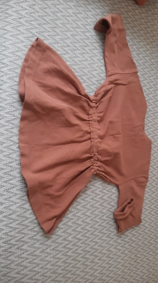 Kız Çocuk Kahverengi Fırfırlı elbise - Görsel 3